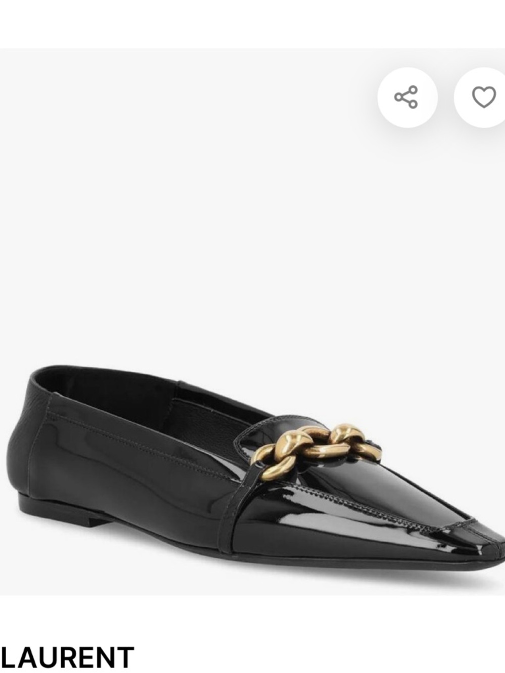 SAINT LAURENT
Patent Leather Le Maillon Loafers, Brand Size 39 ( US Size 9) - Picture 4 of 8